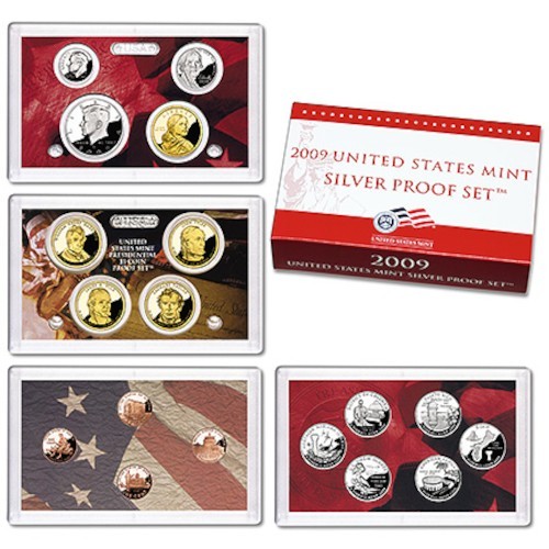 2009 US Mint Silver Proof Set 18 coin OGP COA