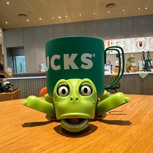 Turtle Cup Holder,Turtle Coaster with Funny Expression, Cup Holder Light Green