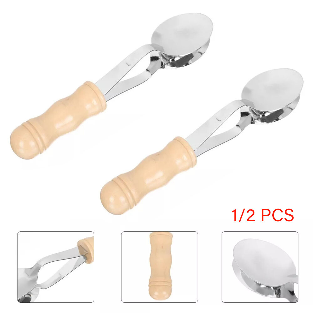 1/2PCS  Music Irish Musical Spoons Wooden Handle Percussion Instrument Gifts