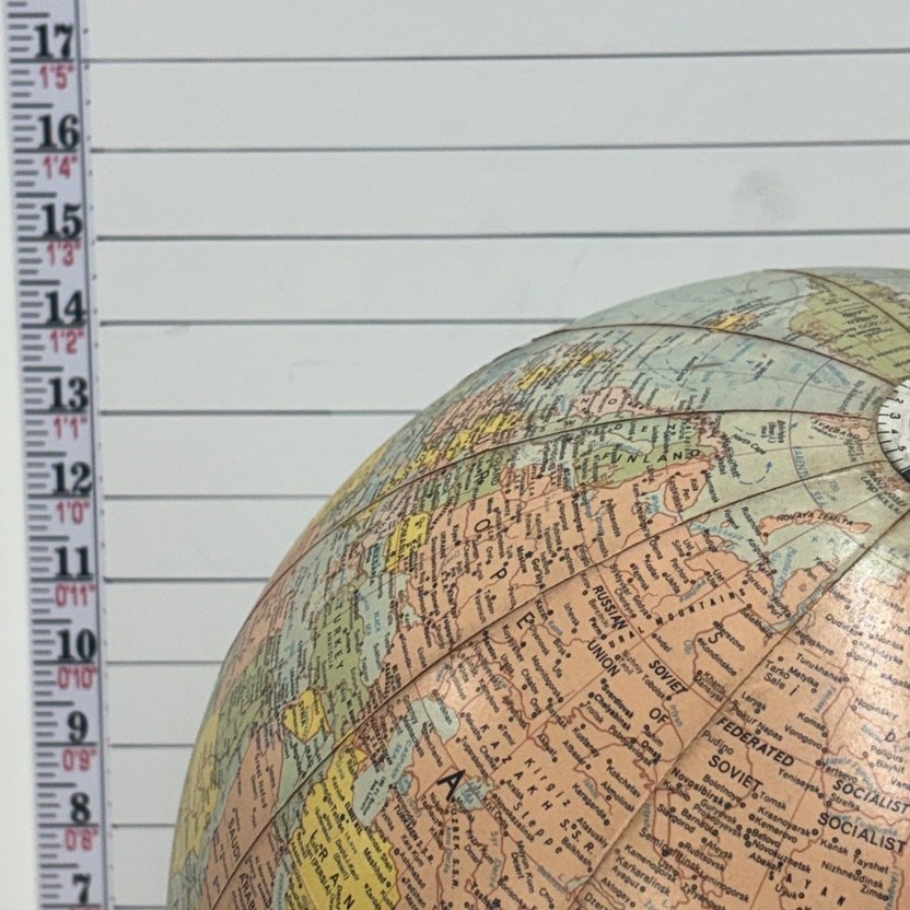 Replogle 12” Illuminated World Globe Wood Base