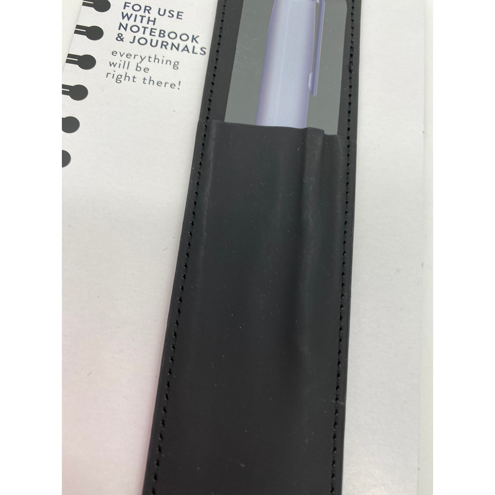 Notebook Accessory Pen Holder for use with Notebooks & Journals NEW Black