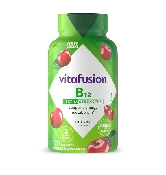 2 x Pack Vitafusion Extra Strength B12 Gummy Vitamin 170 Ct (340 ct) exp 06/2027