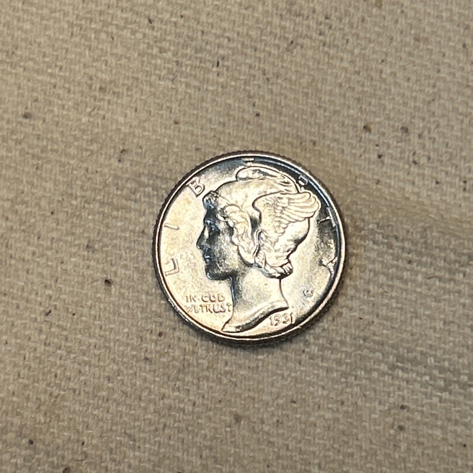 1931-P Mercury Dime BU #SC 1010-14