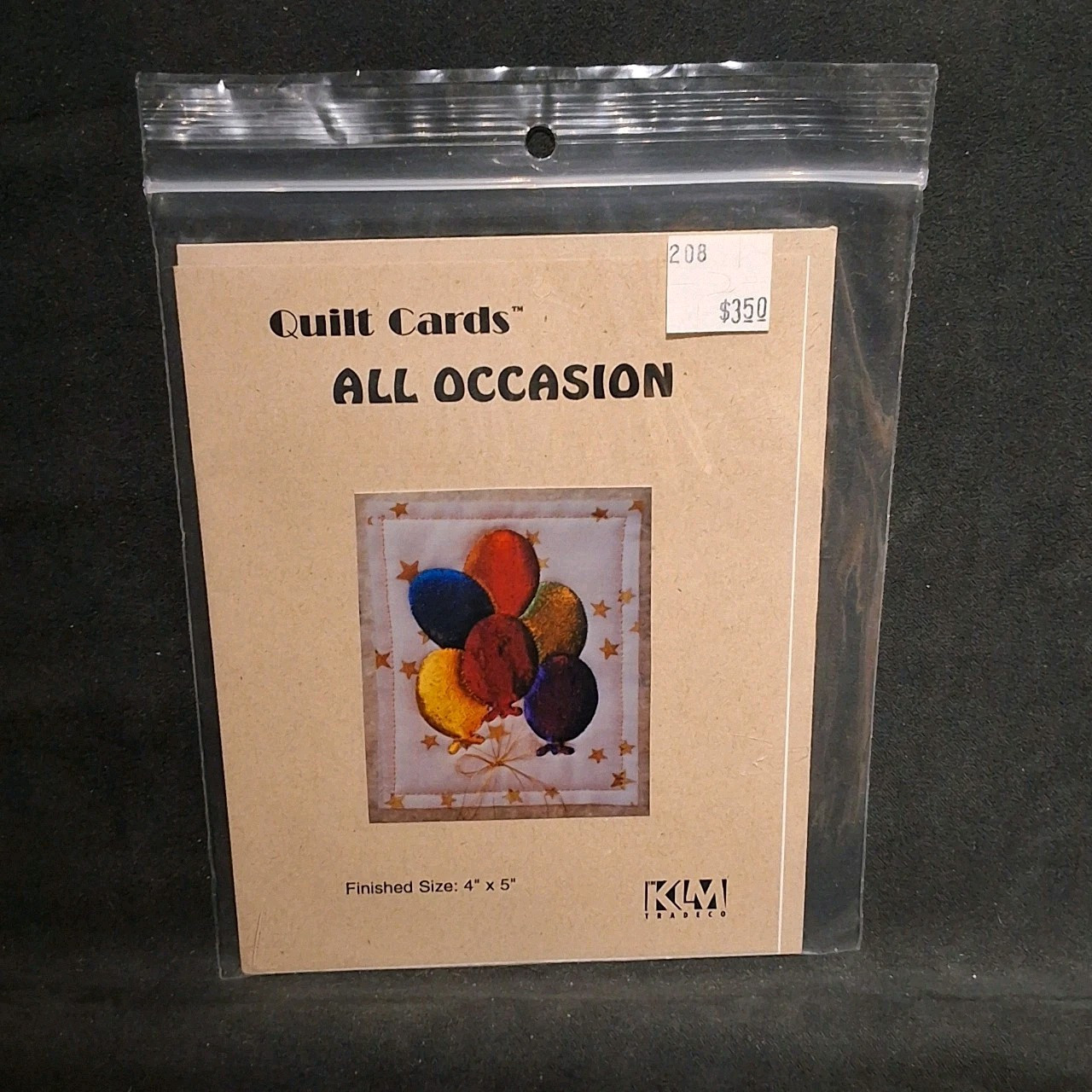 ALL OCCASION Quilt Cards #C1 Patterns NEW 4x5 Quilt KLM