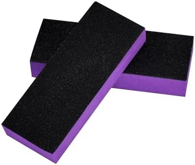 2 Pack Buffer Block Nail File 100/180 Grit Black