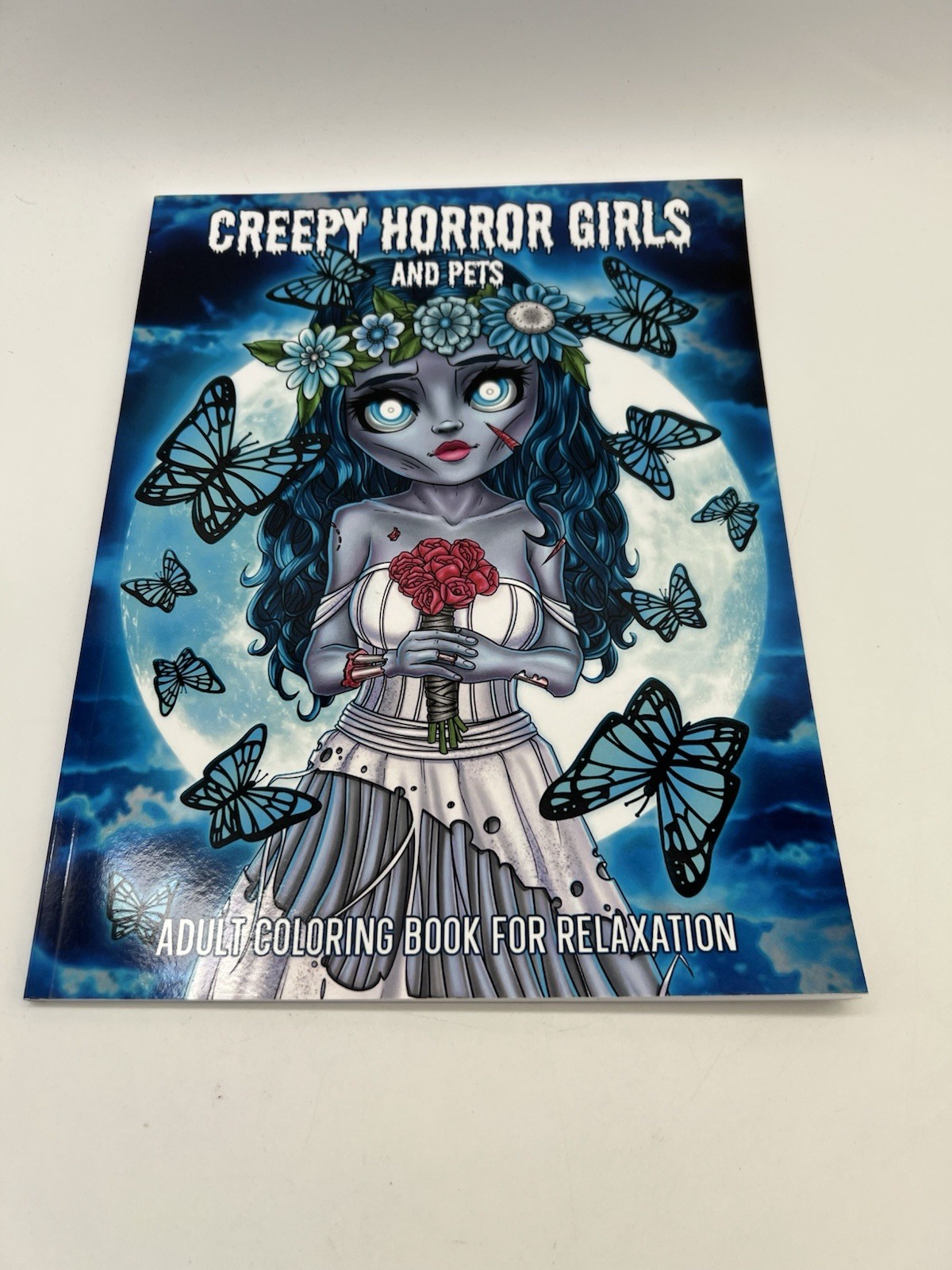 Lot of 6 Adult Coloring Books Horror Goth Creepy Girls Dark Art Relaxation NEW