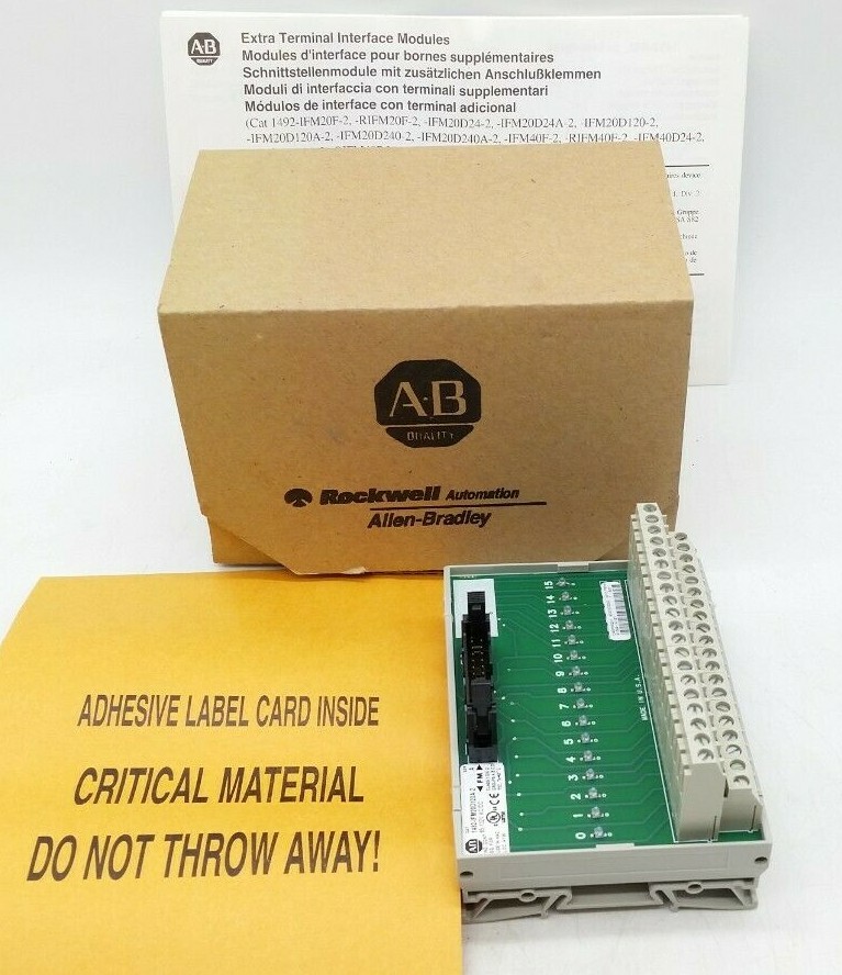 Allen-Bradley 1492-IFM20D120A-2 Interface Module with LEDS