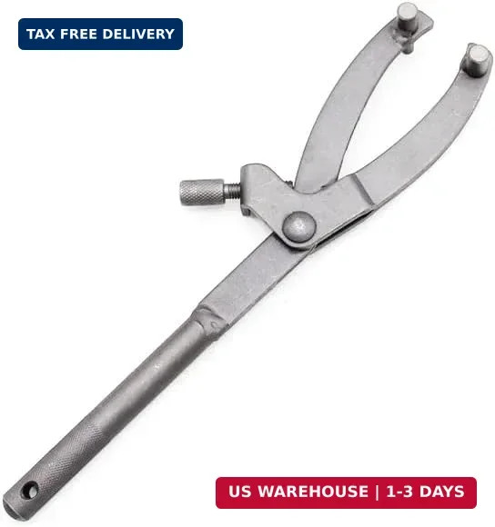 Adjustable Spanner Wrench Magneto Fly Wheel Clutch Hub Tool, Fan Clutch Removal