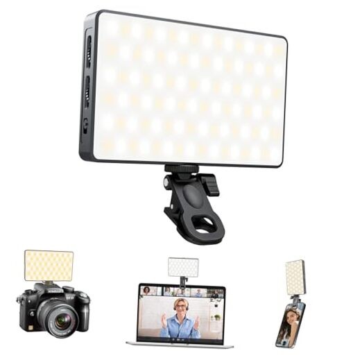 Selfie Light Ring Light for Phone: 90 LED Rechargeable iPhone Fill black