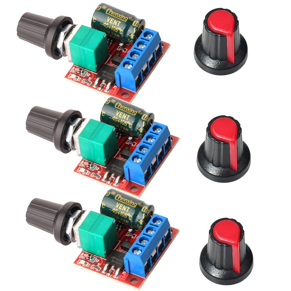 Gebildet 3pcs Mini DC Motor PWM Speed Controller, 5V-35V 5A pwm controller