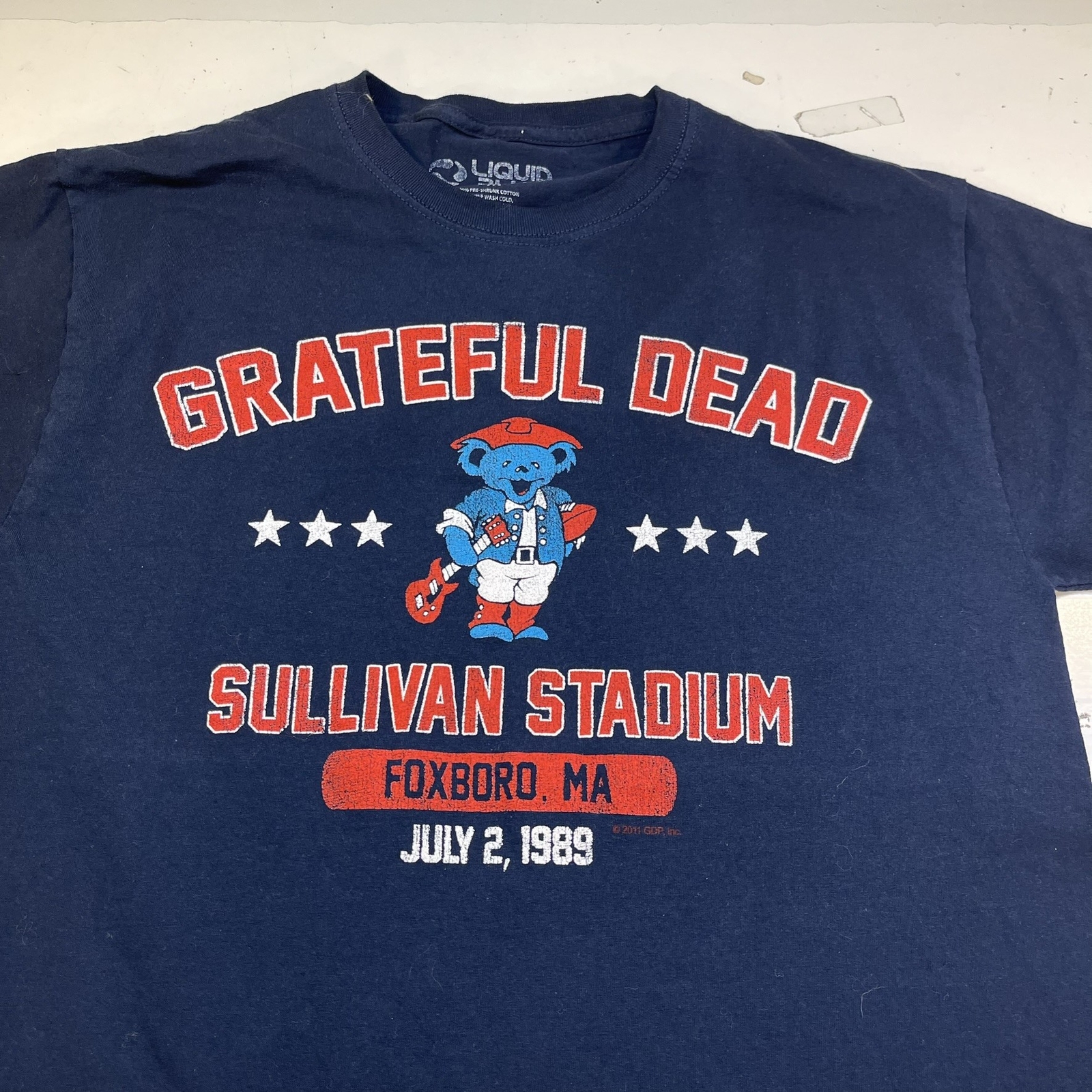 LIQUID BLUE GRATEFUL DEAD SULLIVAN STADIUM 1989 TEE T SHIRT Mens M Concert