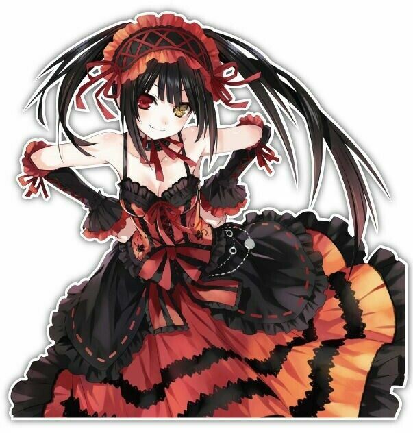 Date A Live Kurumi Tokisaki Anime Car Window Decal Sticker 009