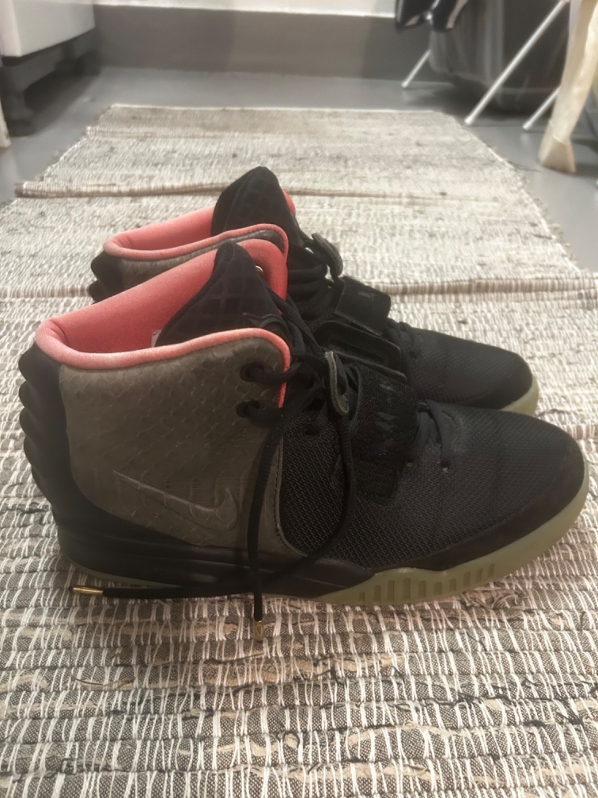 Size 11.5 - Nike Air Yeezy 2 NRG Solar Red 2012