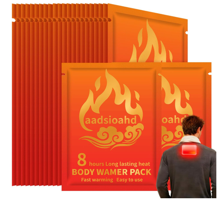 XL Disposable Body Warmers Heat Patches – Air Activated Hot Packs 12 Pack