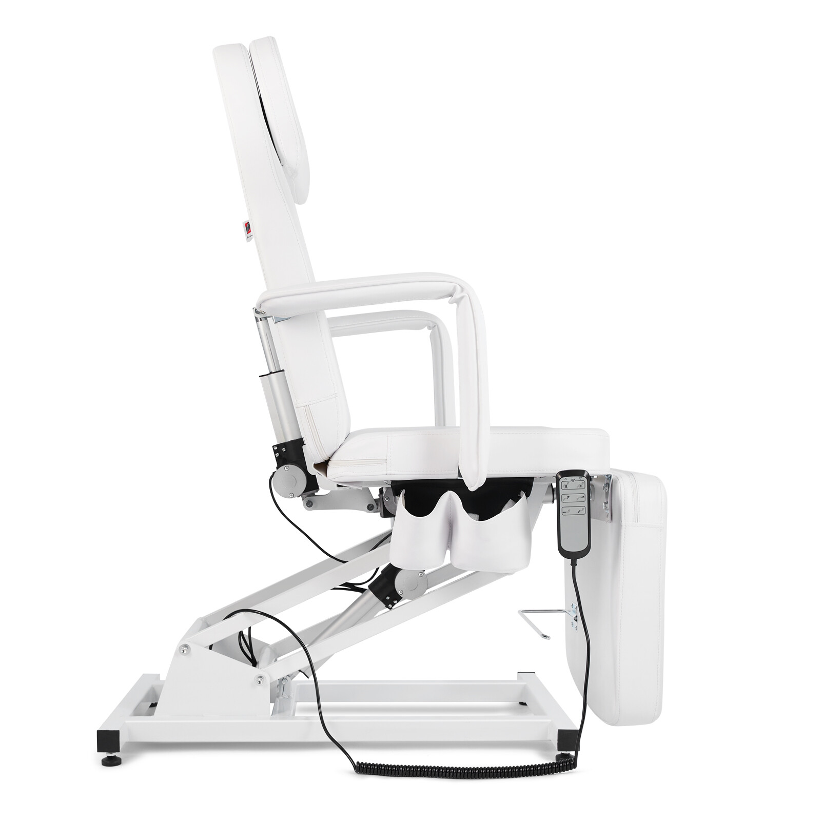 White Heavy Duty Pro Electric Facial Table Massage Beauty Bed 3-Motors w/ Remote