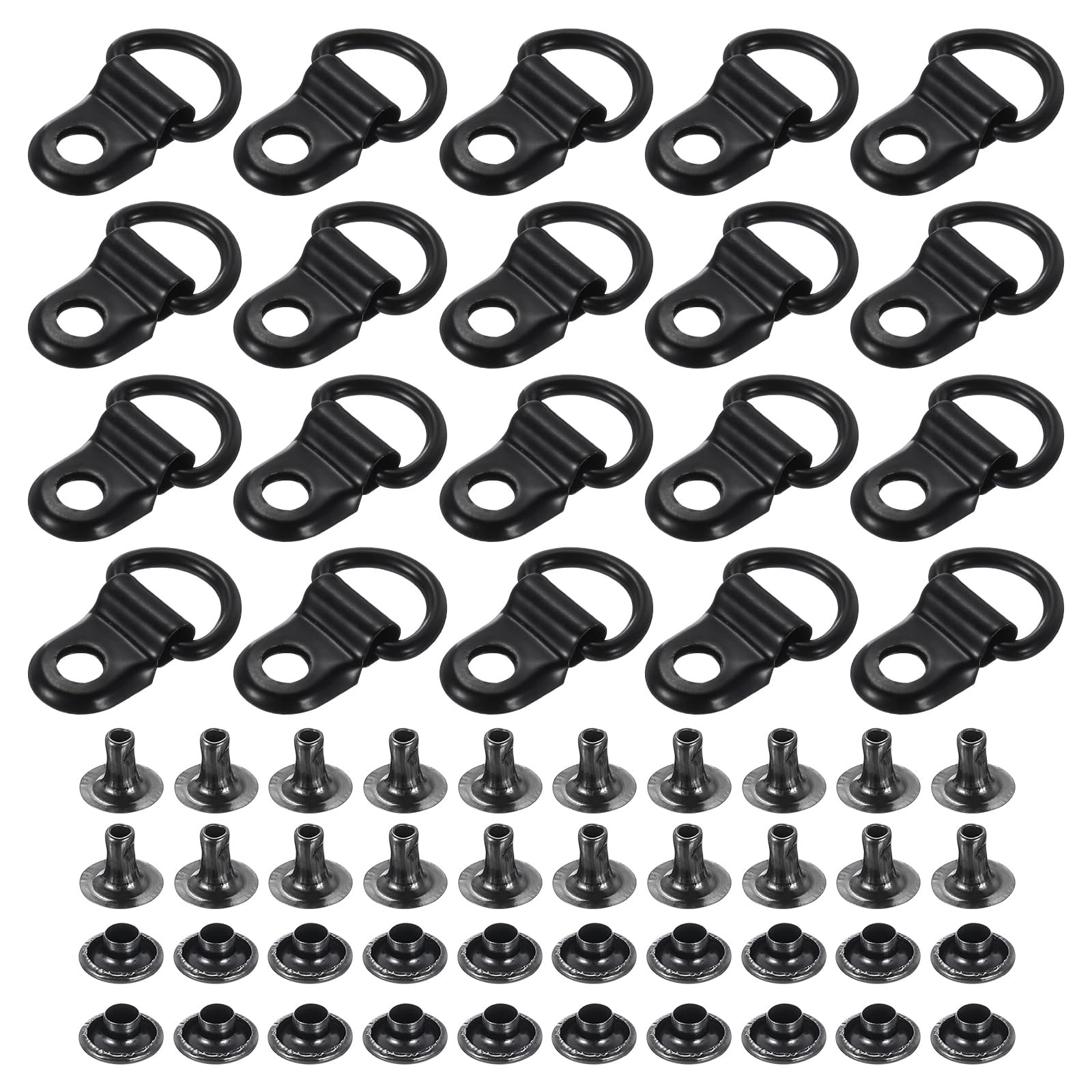 PATIKIL Shoe Boot Lace Hook, 30 Pack Stainless Steel Boot Buckle Fitting with...