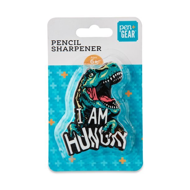 Dinosaur I am Hungry 🦕 Pencil Sharpener Pen & Gear Back to School 🆕🆓 shipping