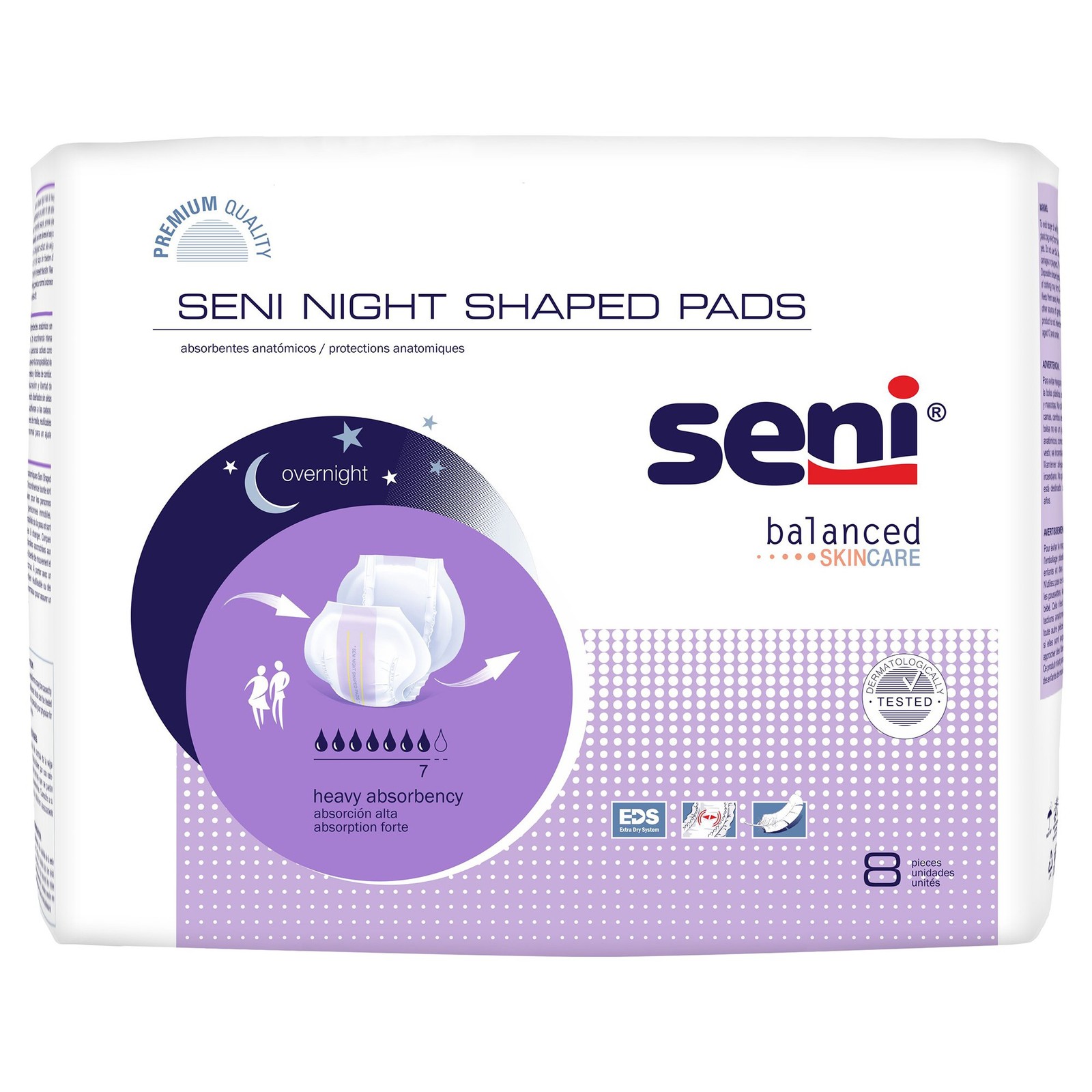 Seni Unisex Incontinence Liner Overnight 27" L S-PL08-PS1 23 16 Ct