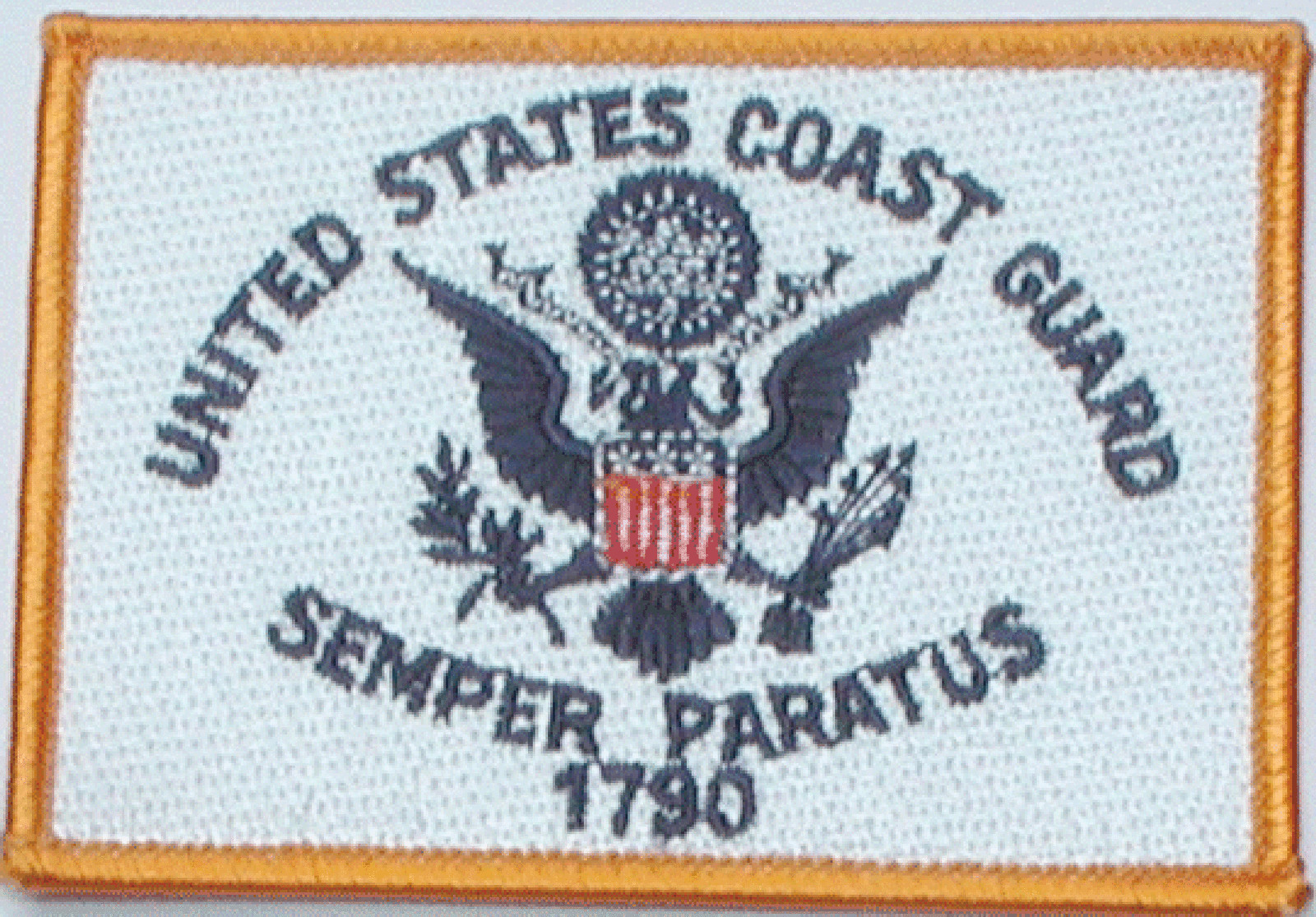 US Coast Guard  Flag Patch 3 1/2" X 2 1/2