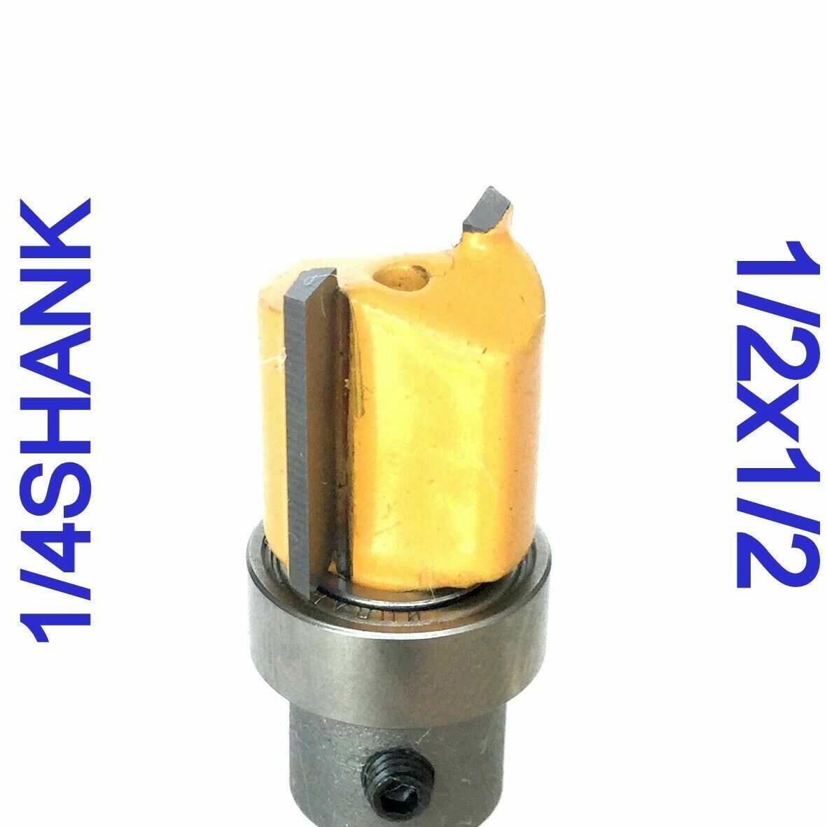 1 pc 1/4" Shank with Top Bearing Dado 1/2x1/2 Blade Flush Trim Pattern Bit S