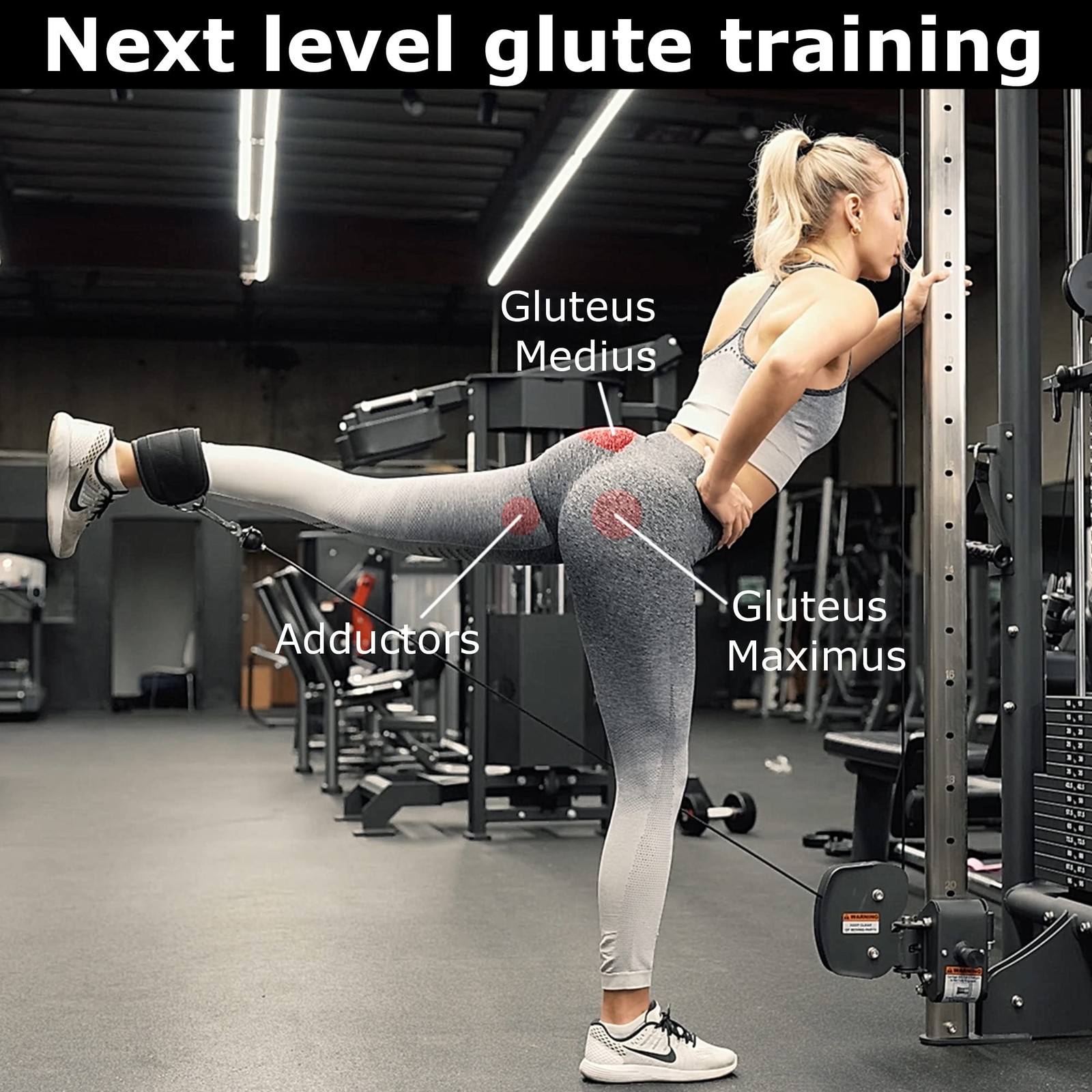 Ankle Straps for Cable Machine Kickbacks, Glute Workouts, Lower Body Exercise...