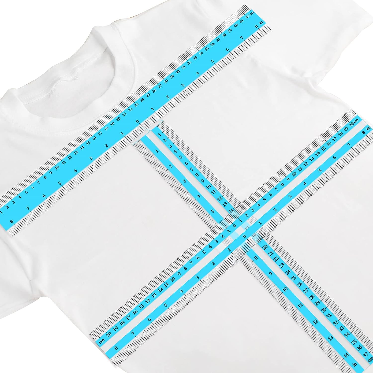 3 Pcs T Shirt Ruler Guide for Vinyl Alignment Tshirt Ruler Alignment Tool Placem