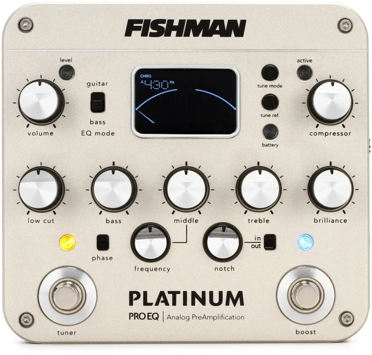 Fishman Platinum Pro EQ/DI Analog Preamp Pedal