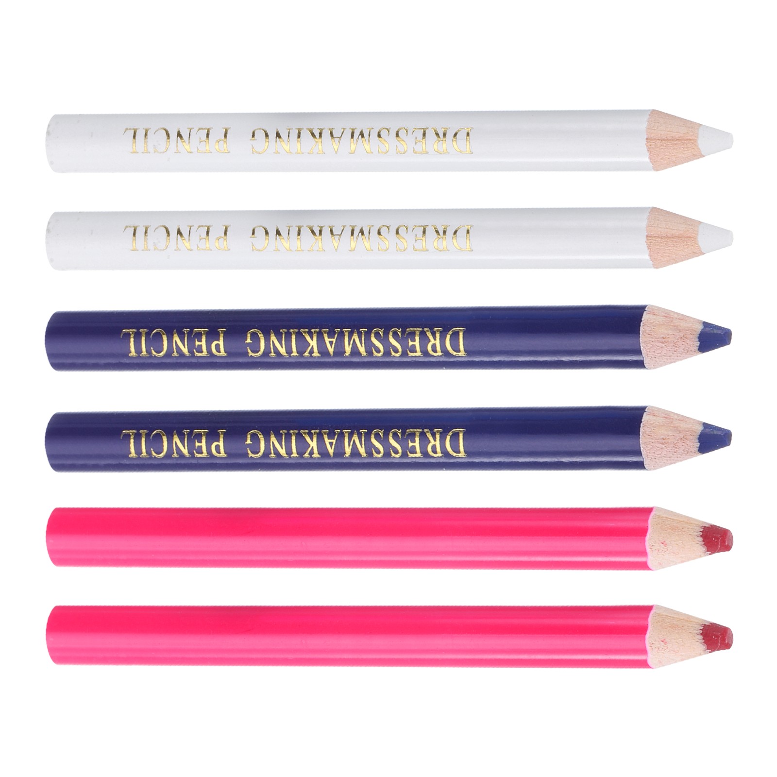 6pcs Sewing Pencil for Fabric Sewing Marking Pencil Tailors Wipe Quilting