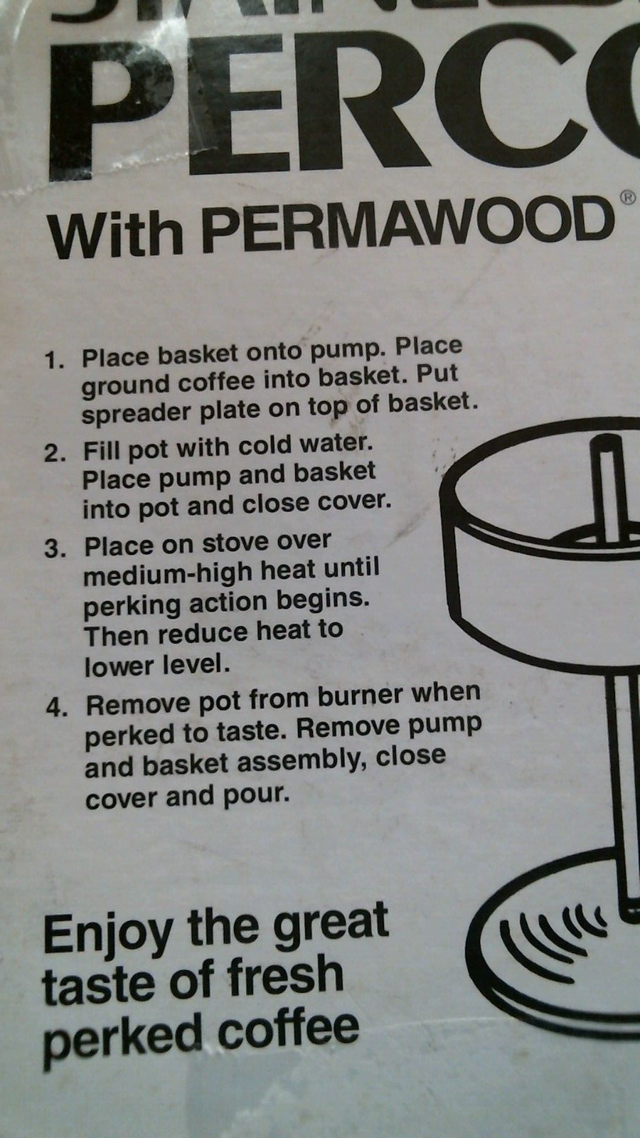 Tops Rapid Brew Stainless Steel Percolator (409) FS
