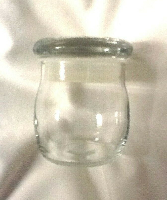 1 TINY WHITE BARN Candle Jar w/Flat Lid, EMPTY 1.75oz Size, Clean, Wax/Glue-Free