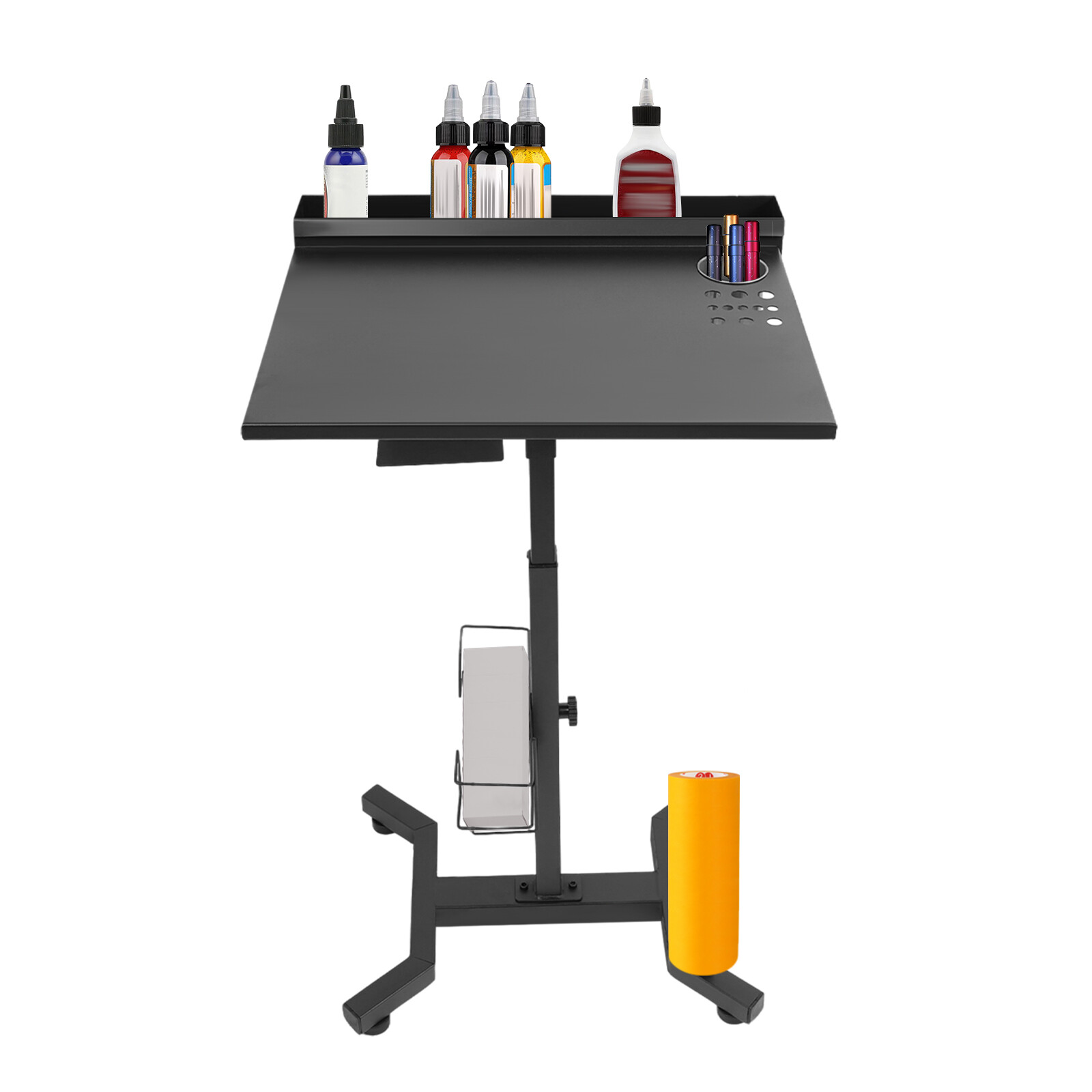 Salon Table Station Portable Mobile Station Table Station With Adjustable Height