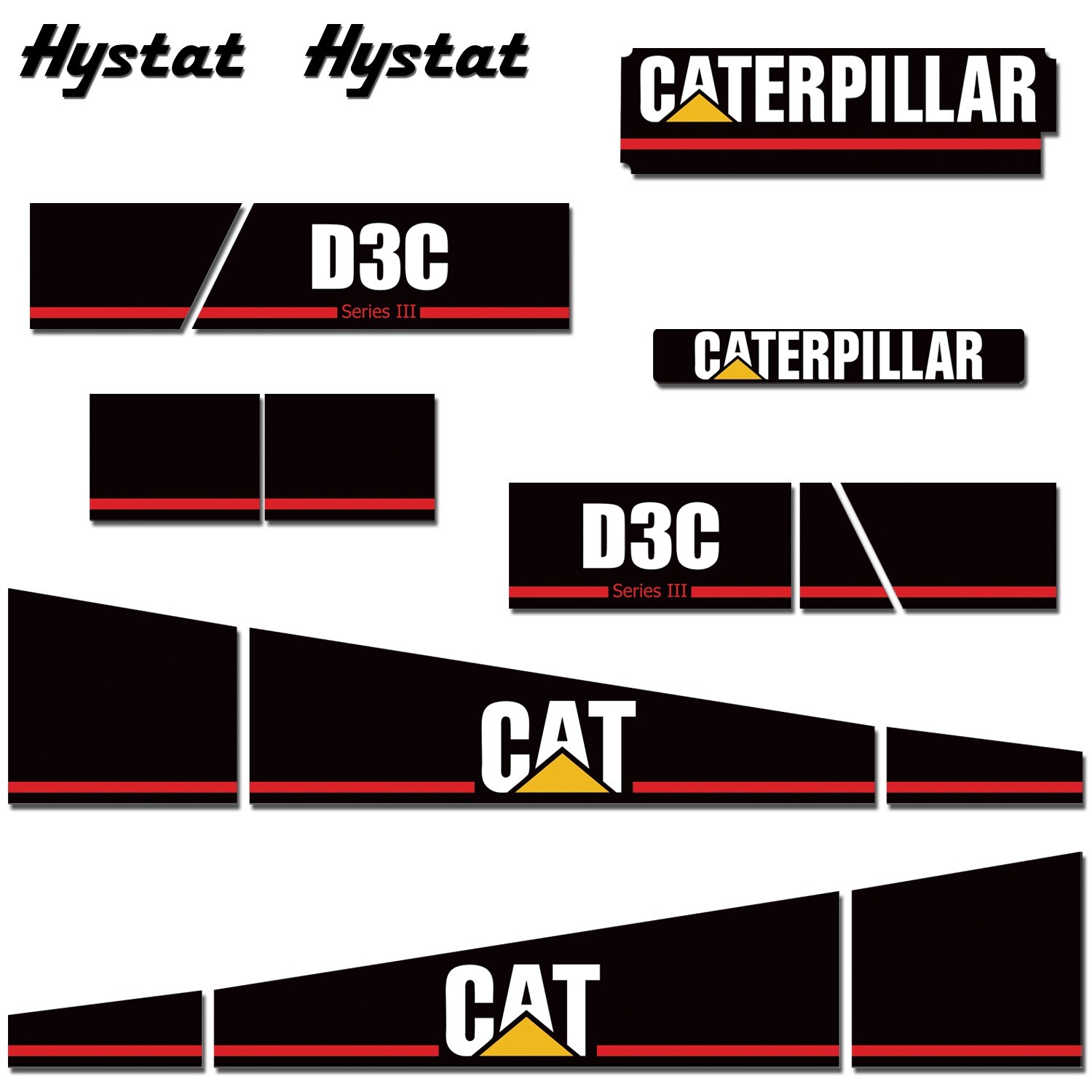 Decal Kit fits CAT DC3 Crawler Dozer Series 3 Complete 7yr Sticker Wrap USA MADE