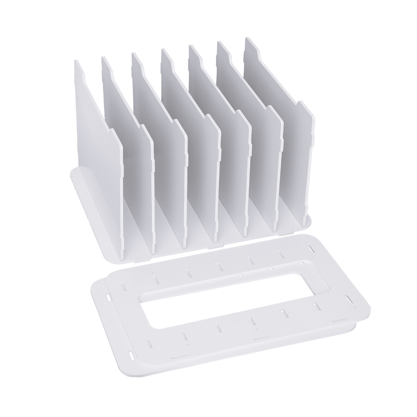 7 Tier Desktop Organizer Paper File Holder Document Storage Rack Office Home NEW