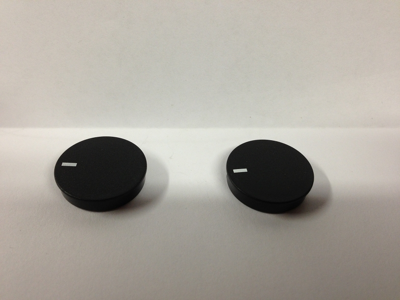 2 Neutrik Rean Black Knob Cap Caps White Line T280-09 aka T280-0F NOS 280 Series