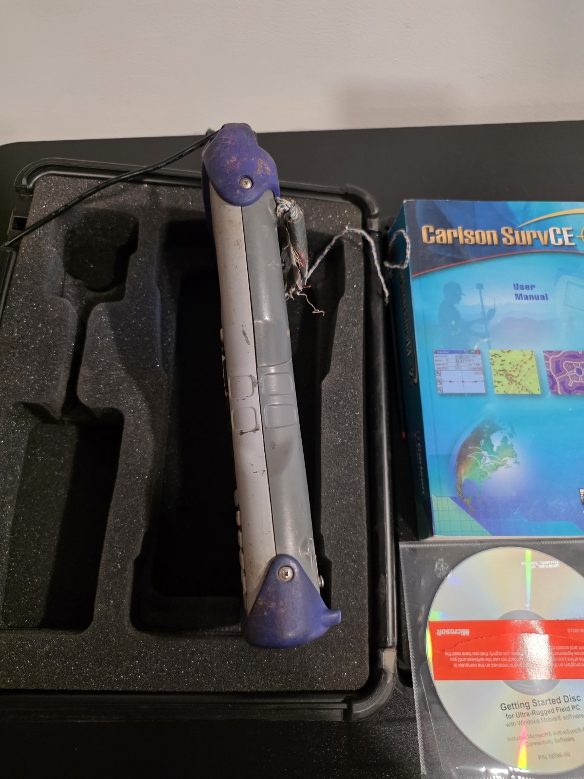 Carlson Surveyor + Data Collector W/ Case, Battery, Adapter SurvCE Enabled