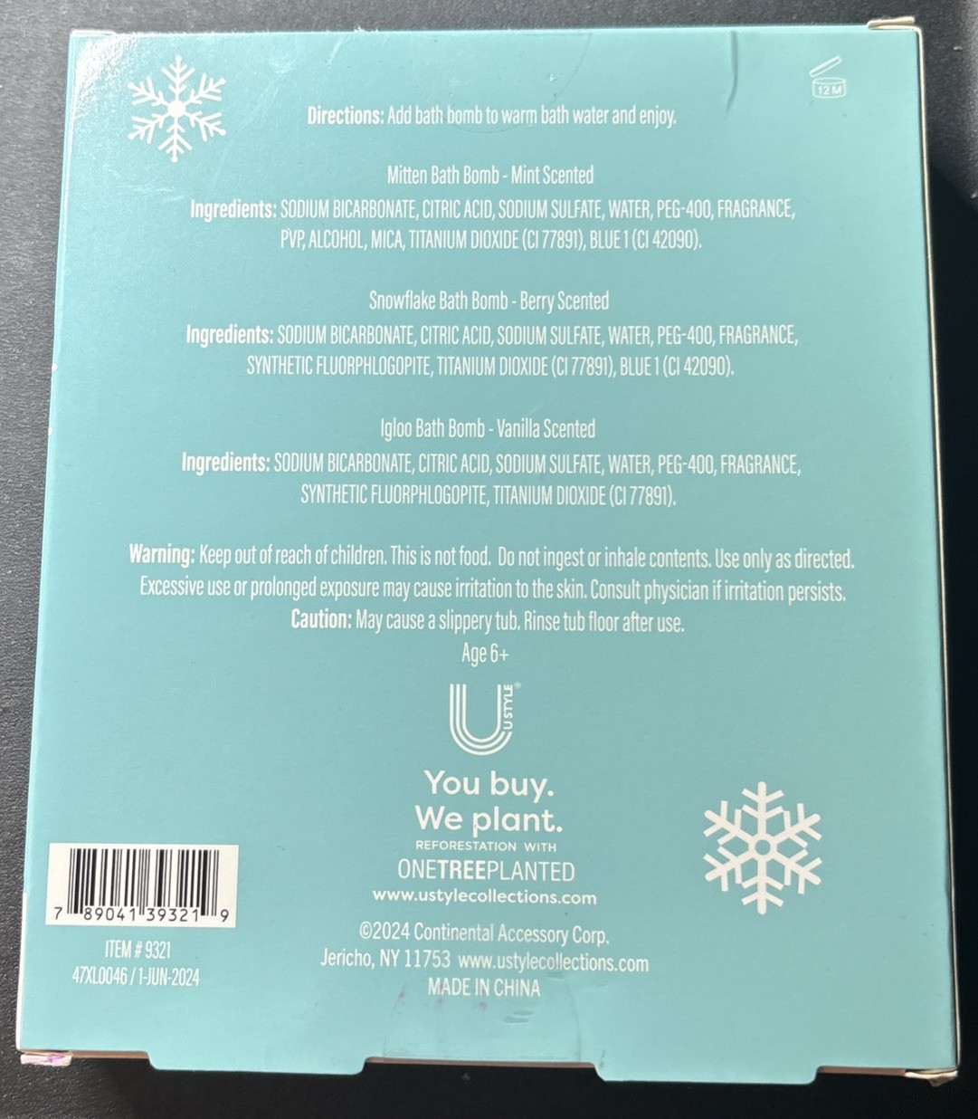 UStyle Chill Out Bath Bomb Gift Set
