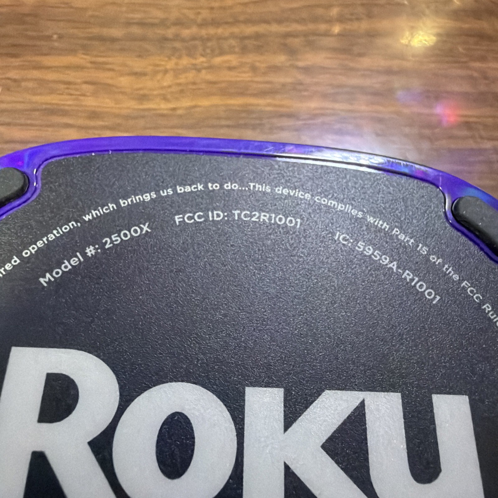 Roku 2500X, HD & Power Adapter & Remote Control
