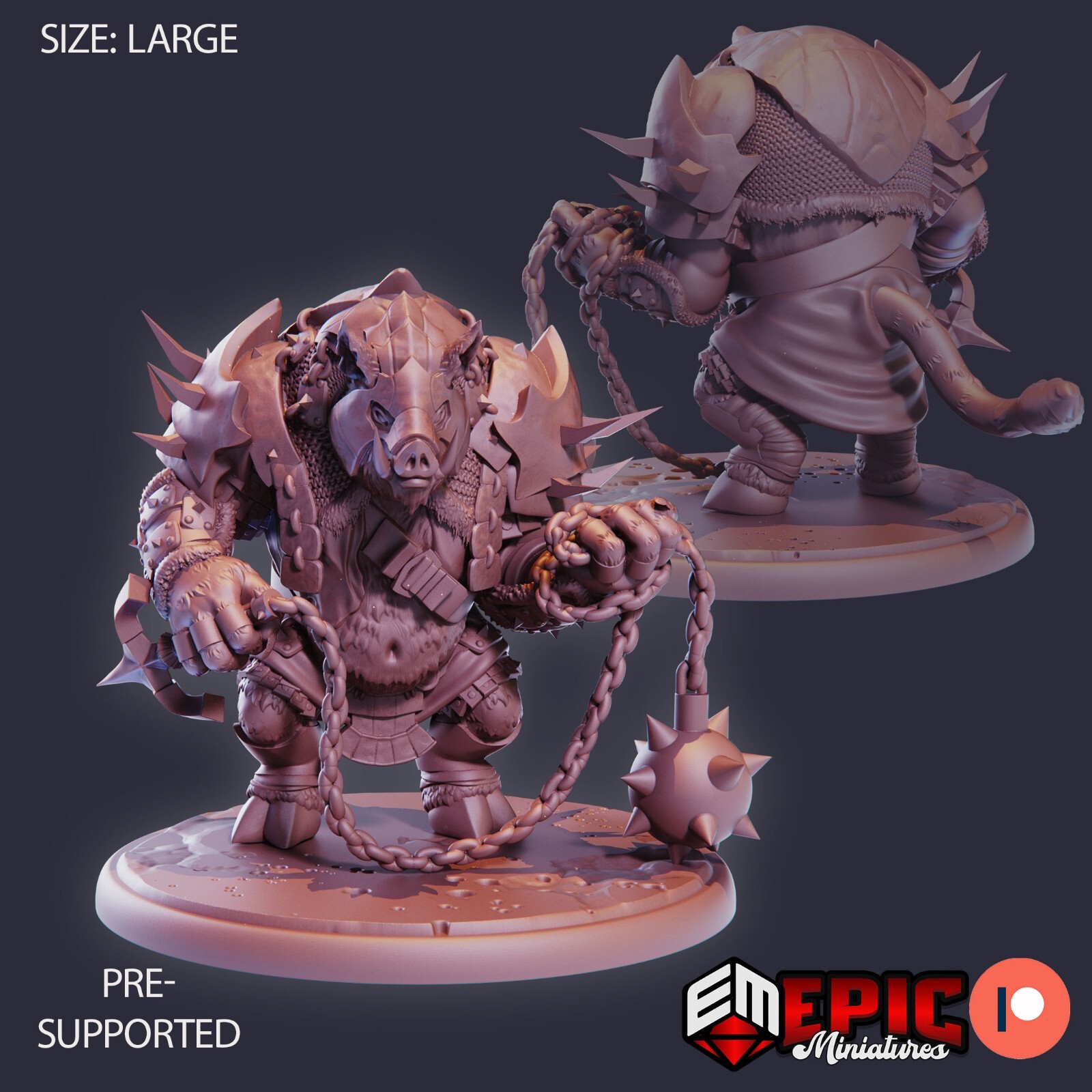 Pigserker A | Epic Miniatures | RPG D&D Pathfinder Wargaming | 25-28mm