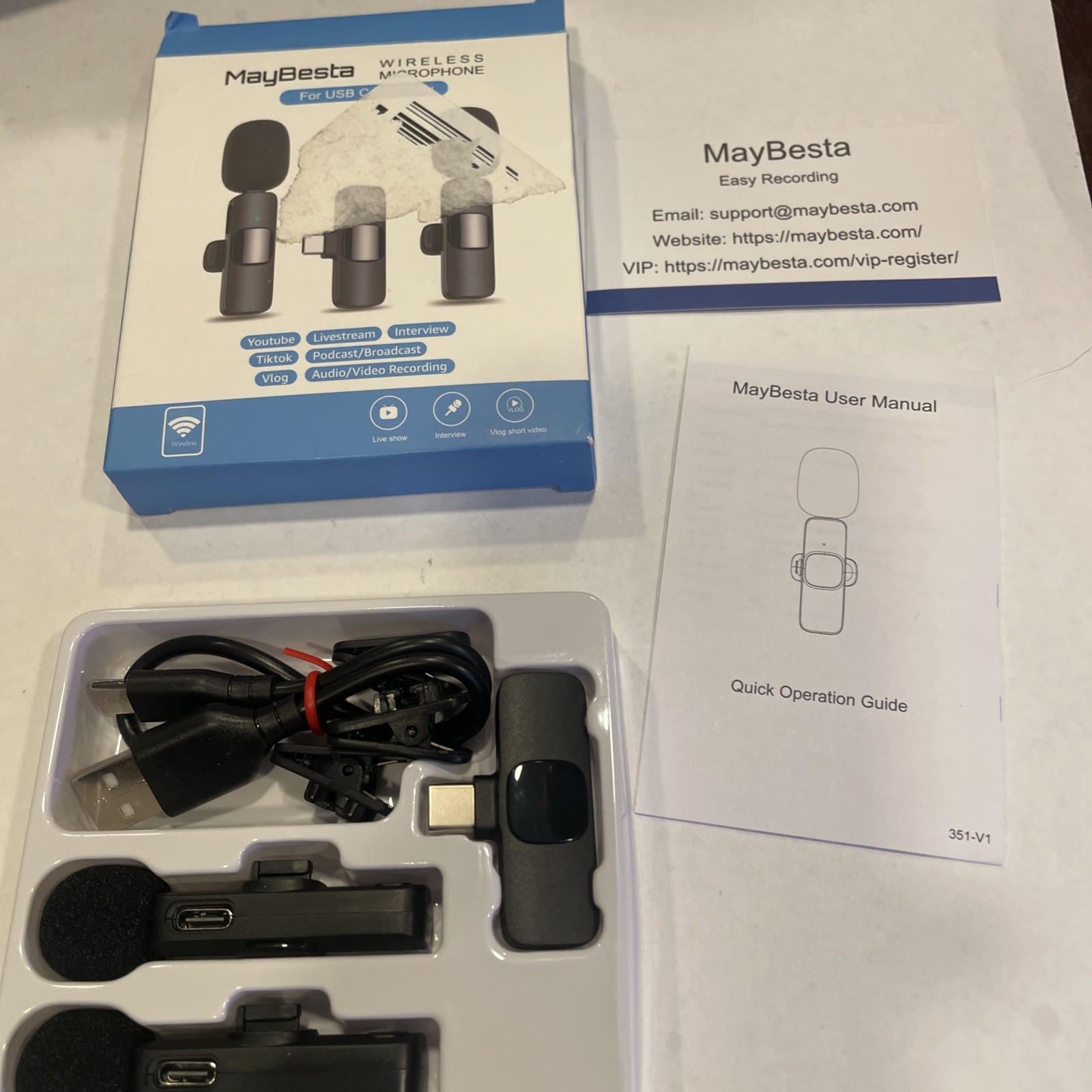 Brand New MAYBESTA Professional Wireless Lavalier Lapel Microphone for iPhone