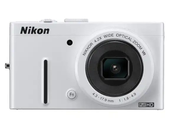White Good Condition Nikon COOLPIX P310 Digital Camera with SD Card Charger