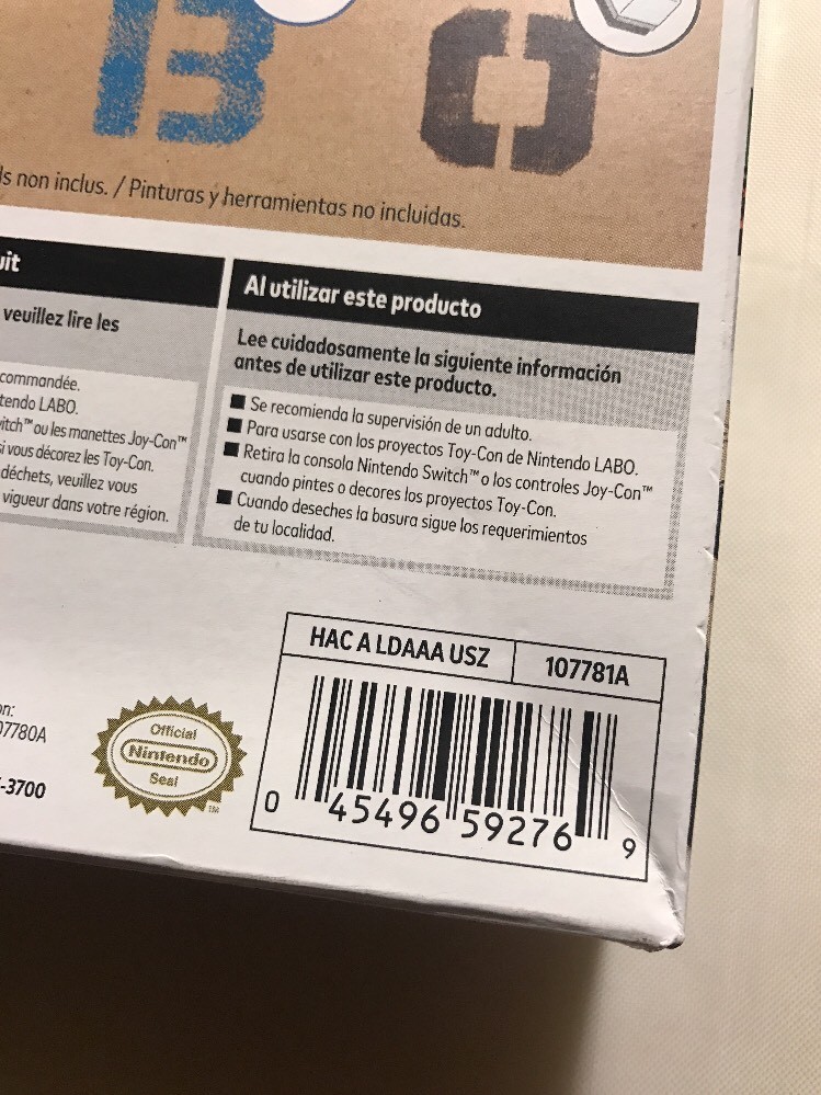 New Sealed NES Nintendo Switch Labo Customization Set Stencils Stickers
