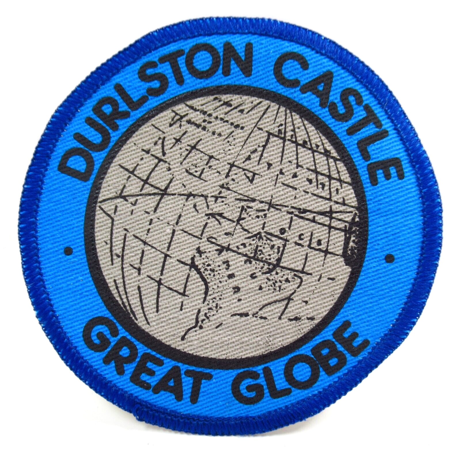 Durlston Castle Great Globe Patch Swanage England Souvenir Embroidered Sew On