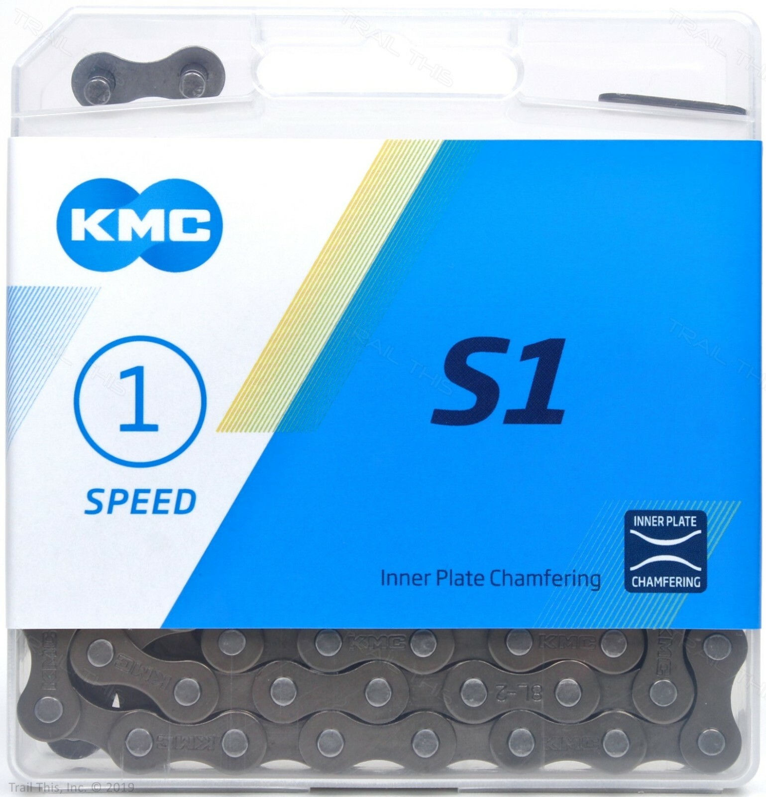 KMC S1 1/8" Single-Speed Chain 112L Brown fits BMX Cruiser Fixed Bike Z410