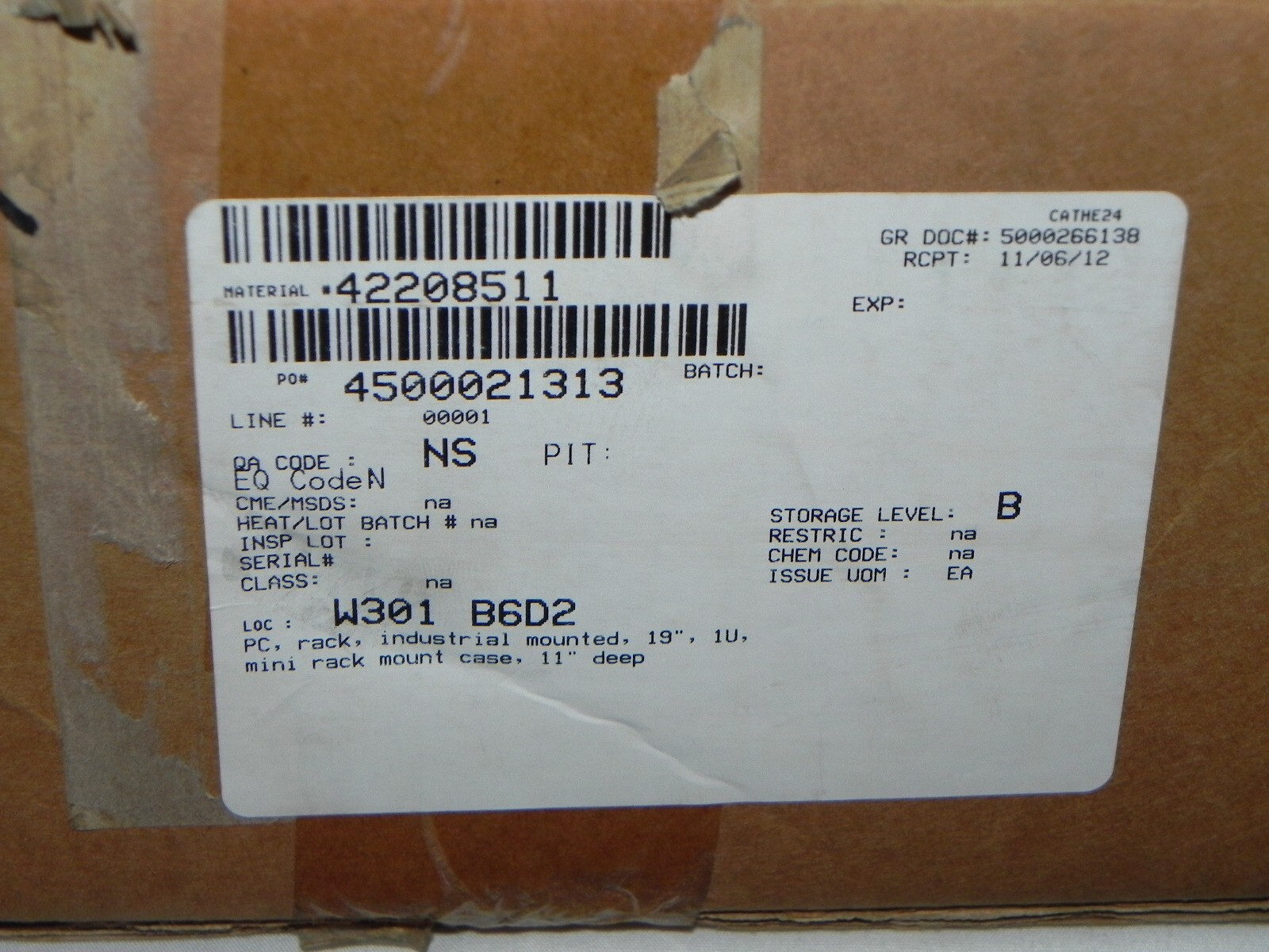 SUPERLOGICS Model SL-1U-A25-GC Rack Mount D425KT Computer System Processor Contr