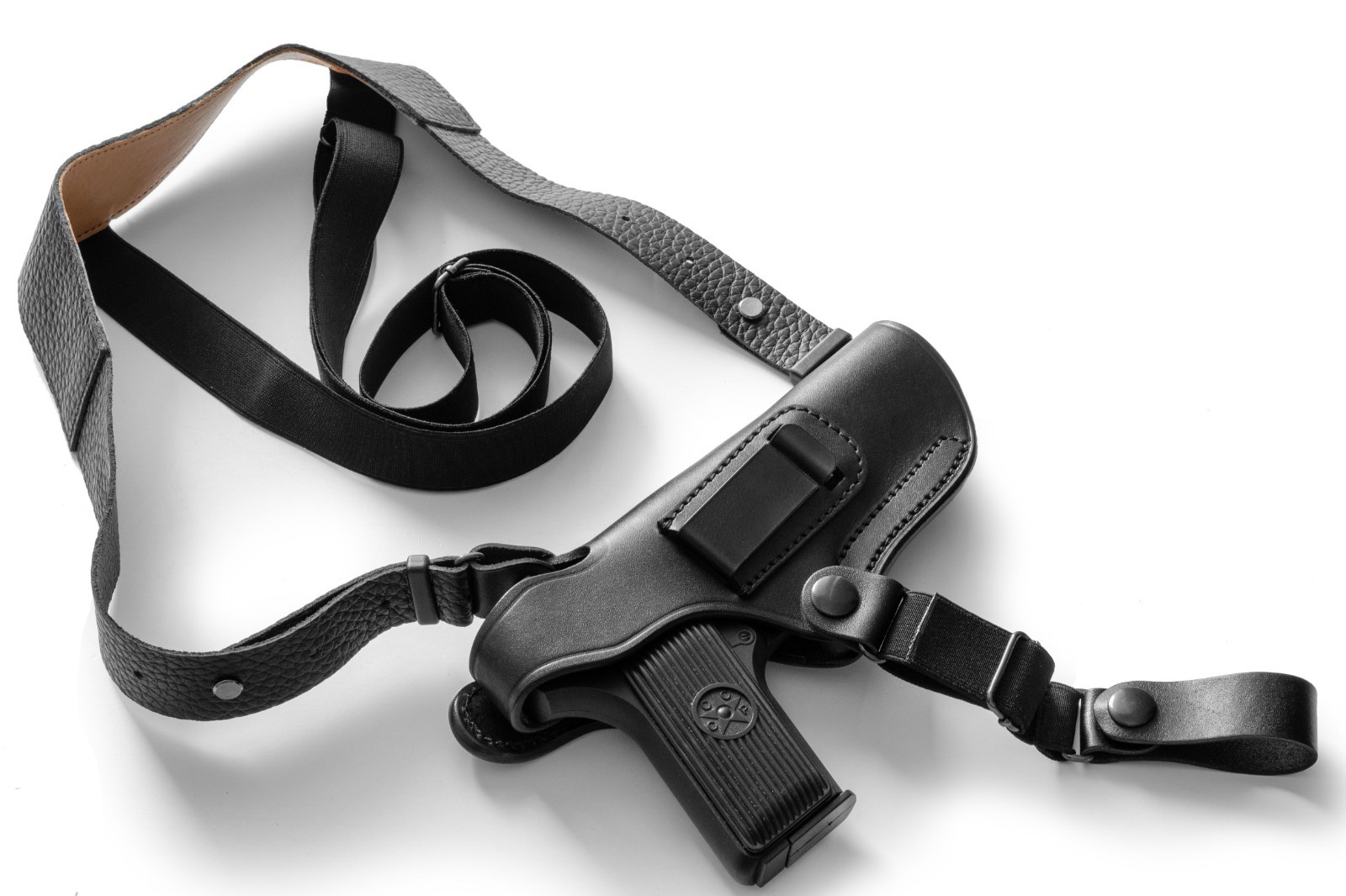 Shoulder, concealed carry and belt leather holster for Tula Tokarev/Zastava M57