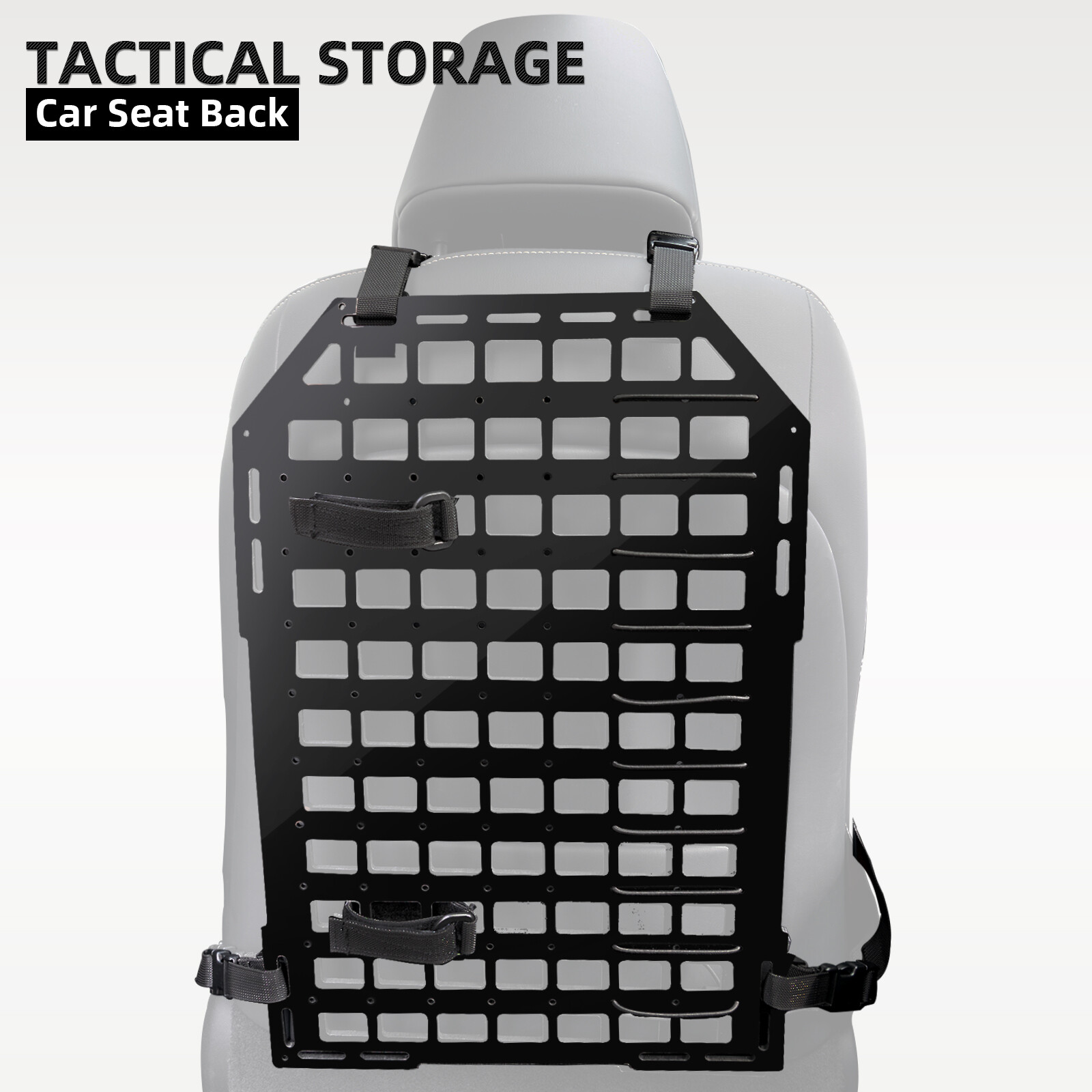 2pc Tactical Rigid MOLLE Panel Car Vehicle Seat Back hunting Storage Organizer