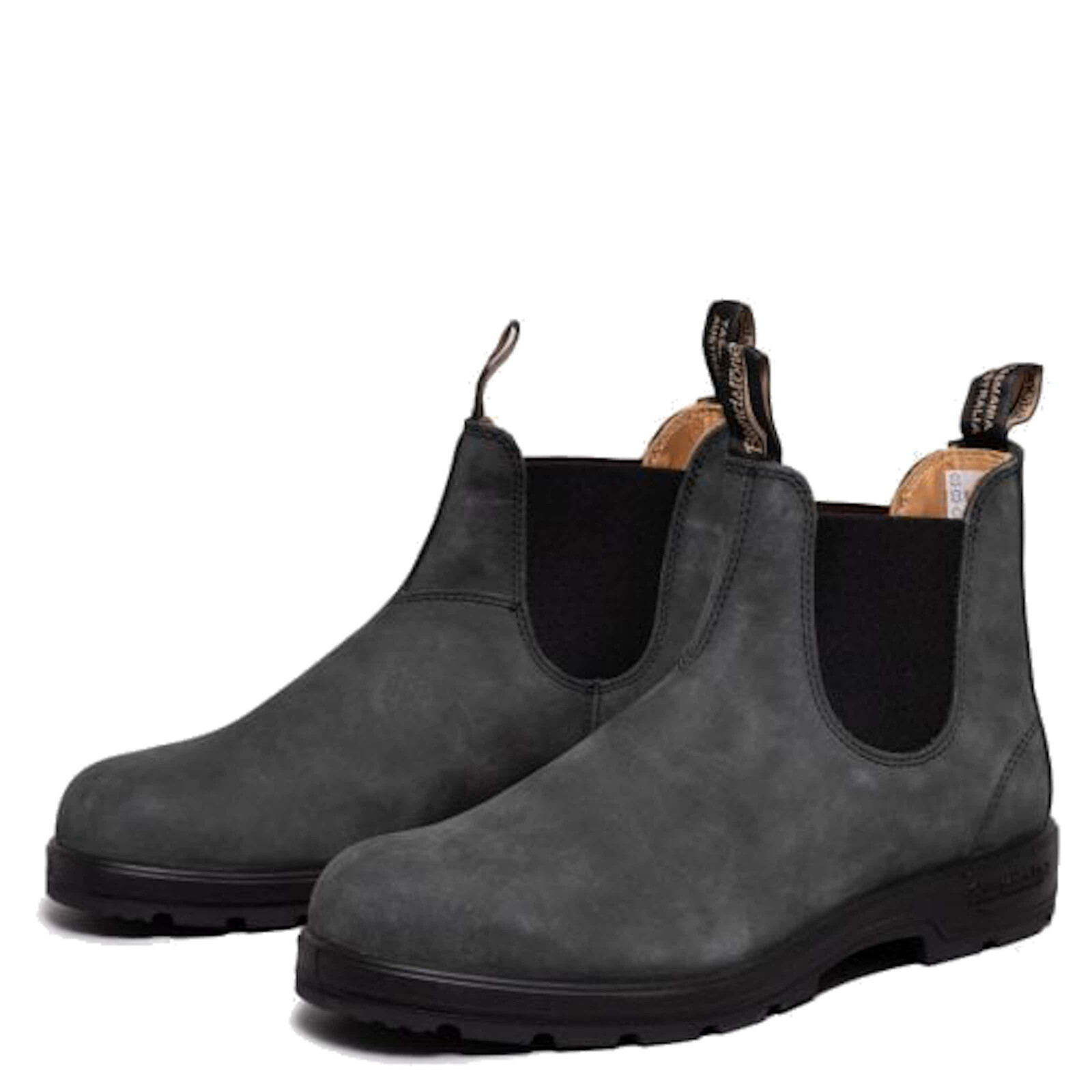 Blundstone 587 Rustic Black Leather Chelsea Boots