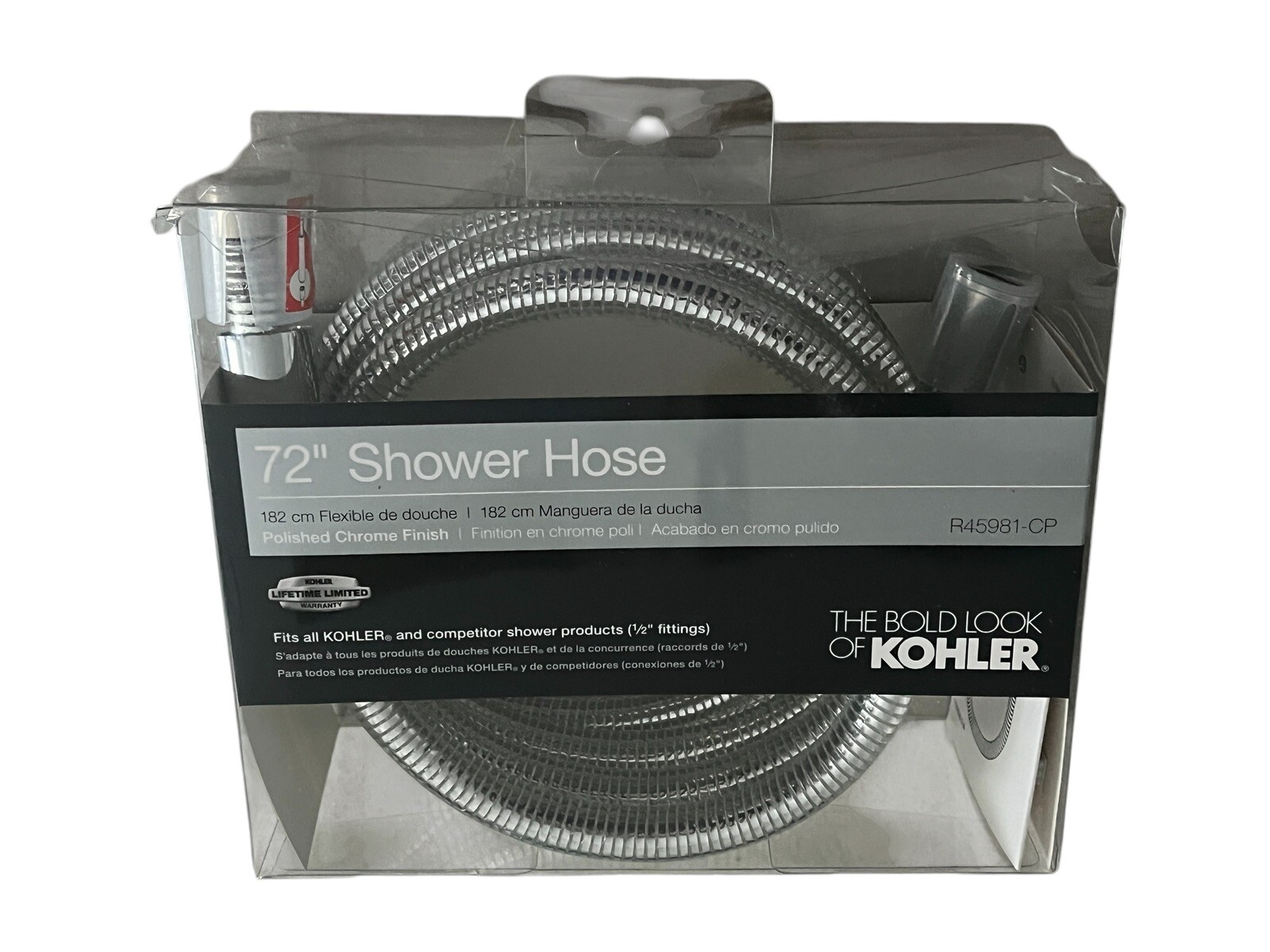 KOHLER 72”SHOWER HOSE POLISHED CHROME FINISH R45981-CP  BRAND NEW IN ORIGINAL PK