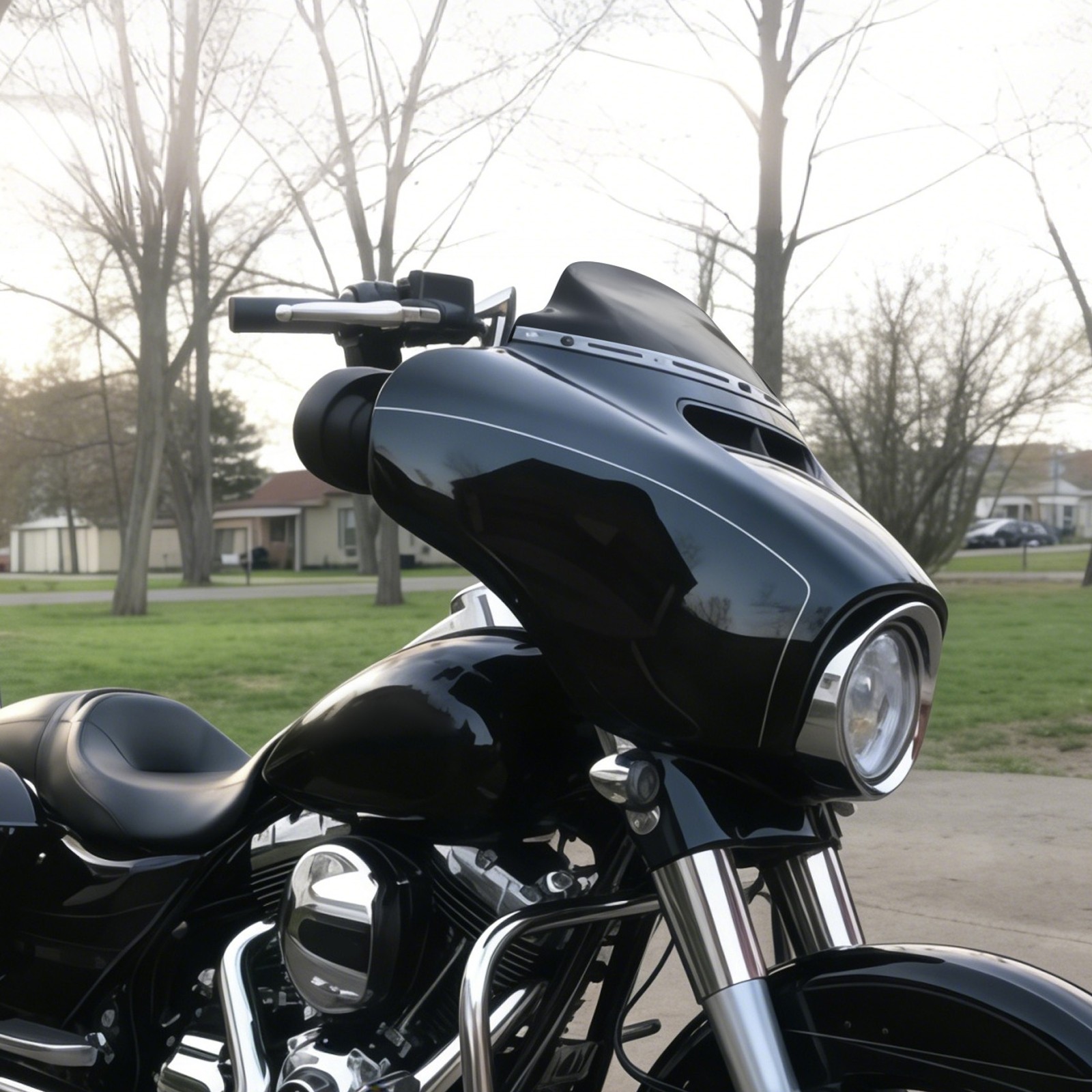 Fit For Harley 1996-2013 Electra Street Glide Windshield Windscreen Black
