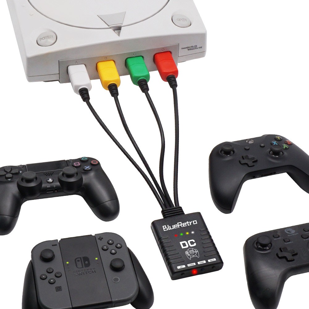 For Dreamcast Controller NS Switch Wii PS3 PS4 PS5 Xbox One Joycon Adapter Parts